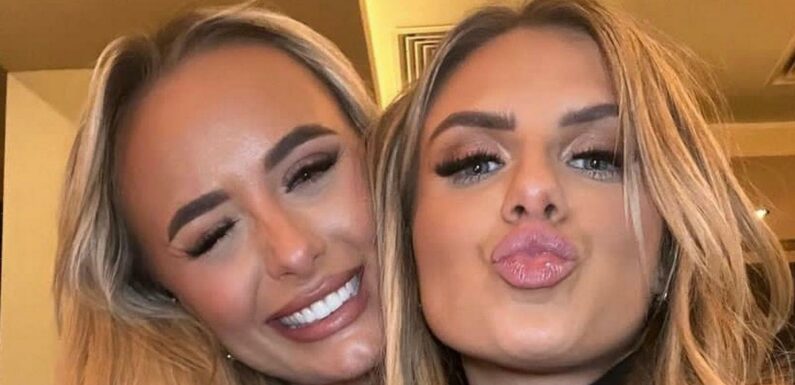 Millie Court and Chloe Burrows show off girly Christmas tree after moving in together