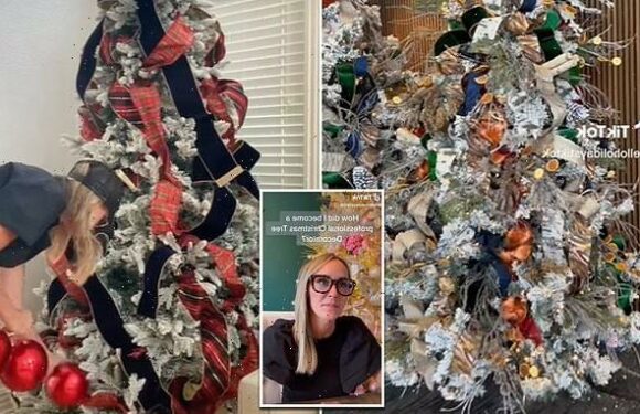 Mom reveals she quit her job to become a professional tree decorator