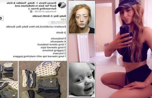 Mother who left baby to die in 27C heat sold his clothes on Facebook