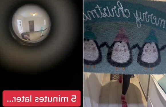 My neighbour hates my Christmas doormat so much he keeps taking drastic action – it's basically become a war now | The Sun