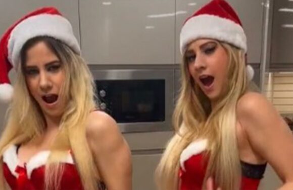 My twin sister and I dressed in sexy Santa costumes – men say they want us both under their tree | The Sun