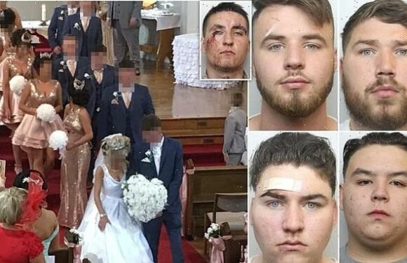 Nine jailed for nearly 16 years over 50-person wedding 'bloodbath'