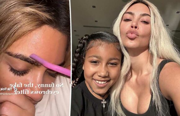 North West pranks Kim Kardashian by ‘shaving off’ her eyebrows: ‘Not funny’