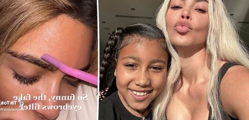 North West pranks Kim Kardashian by ‘shaving off’ her eyebrows: ‘Not funny’