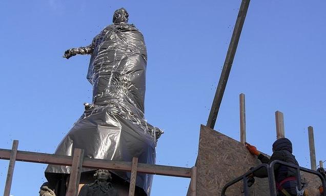 Odessa dismantles statue of hailed Russian empress Catherine the Great