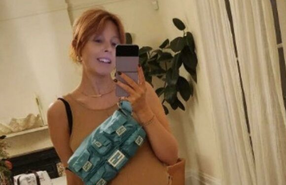 Pregnant Stacey Dooley shows off growing baby bump as she counts down to maternity leave