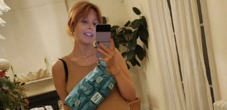 Pregnant Stacey Dooley shows off growing baby bump as she counts down to maternity leave