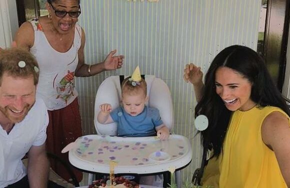 Prince Harry and Meghan Markle share snap from son's first birthday