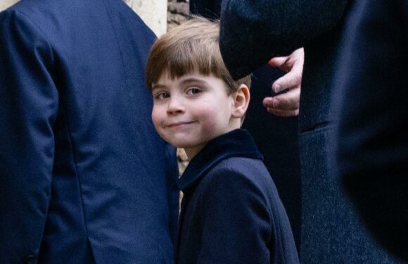 Prince Louis makes Sandringham debut as William and George twin in matching suits