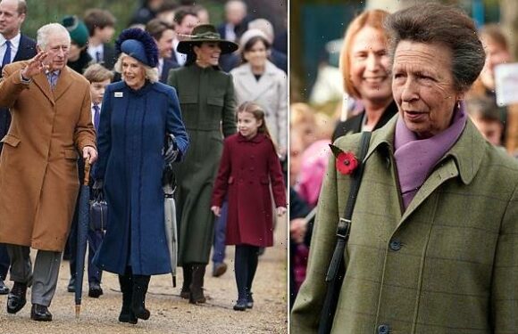 Princess Anne misses annual Christmas church service 'due to a cold'