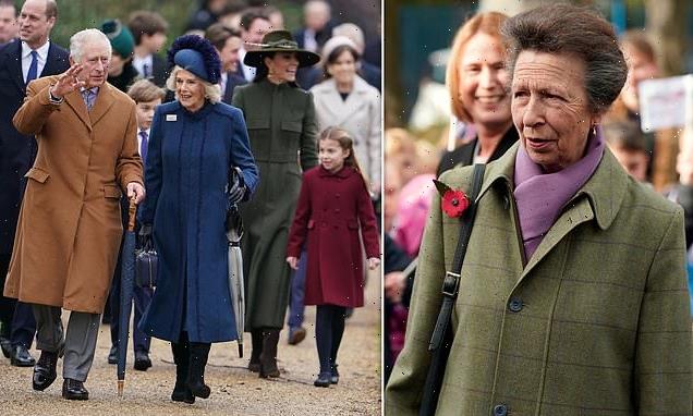 Princess Anne misses annual Christmas church service 'due to a cold'