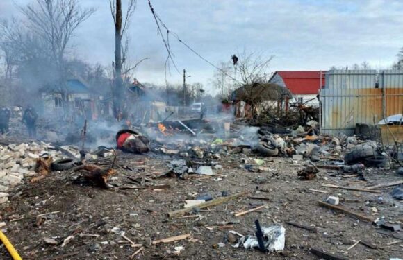 Russia launches biggest missile strike in weeks as up to 120 rockets and 'kamikaze' drones bombard Ukraine | The Sun