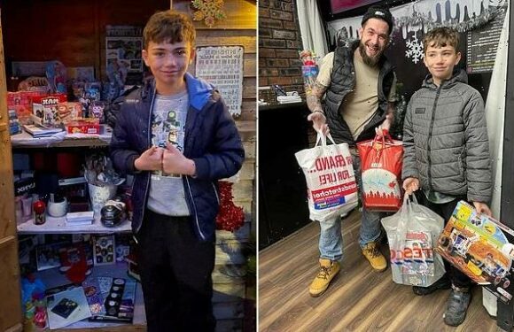 Schoolboy, 11, opens SECOND foodbank and gives away toys
