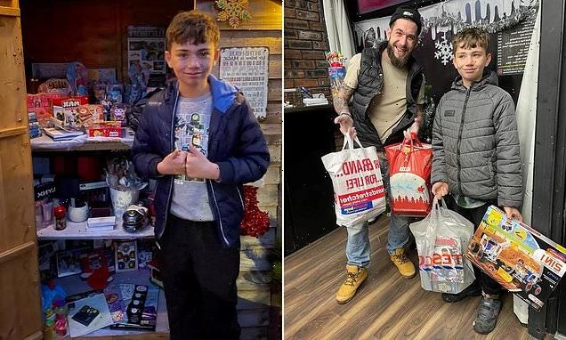 Schoolboy, 11, opens SECOND foodbank and gives away toys