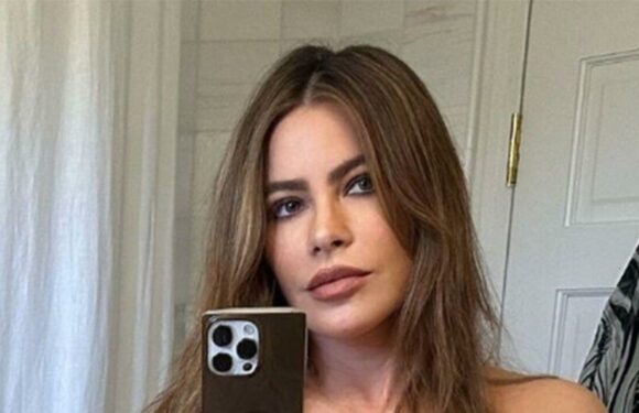 Sofia Vergara shows off her incredible figure in tiny black bikini