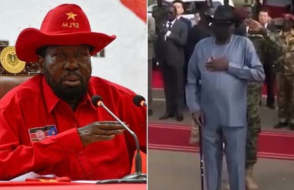 South Sudan's 71-year-old president wets himself on live television