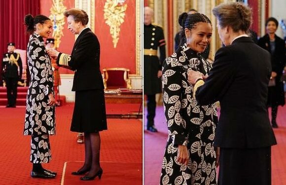 Thandiwe Newton receives OBE for services to film and charity