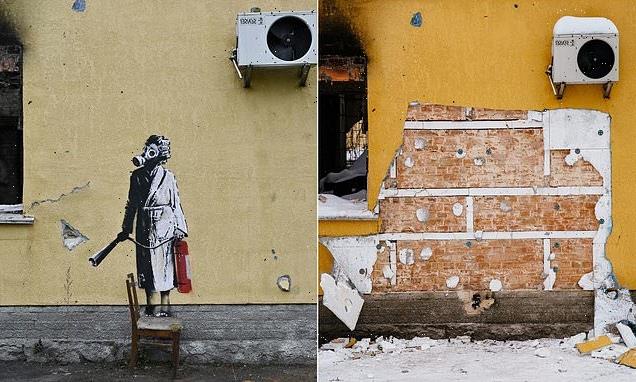 Thieves steal Banksy mural from building in war torn Ukraine