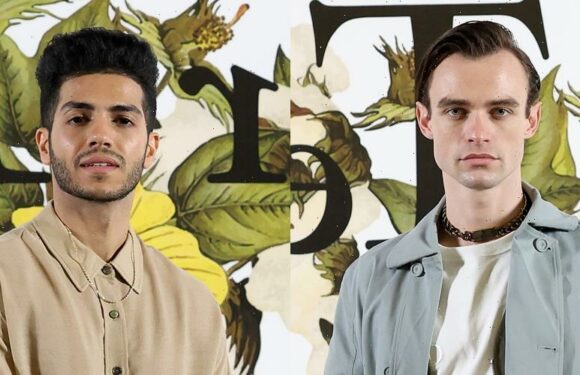 Thomas Doherty & Mena Massoud Attend Dior Tears Photo Call After Their New Projects Premiere