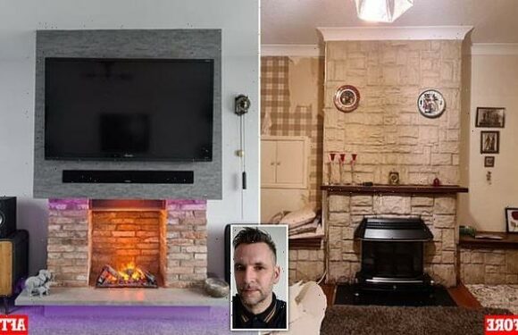 Thrifty man saves HUNDREDS upgrading his fireplace using eBay bargains