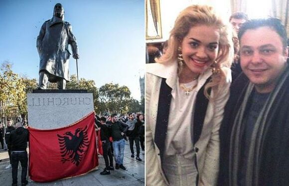 Two people smugglers led the 1,500-strong protest in Parliament Square