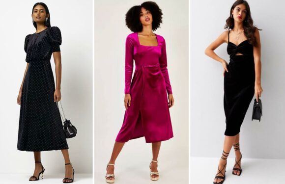 Velvet dresses are up 130% -these are the best ones to buy this party season | The Sun