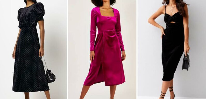 Velvet dresses are up 130% -these are the best ones to buy this party season | The Sun
