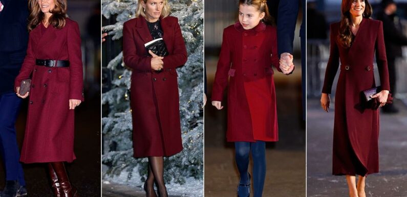Why royal ladies wore burgundy at Princess Kate’s Christmas carol concert