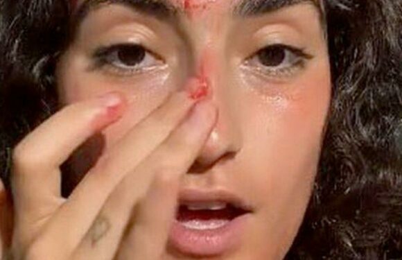 Women smear period blood on faces in new trend but expert warns of side effects