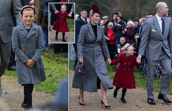 Zara and Mike Tindall join Sandringham's Christmas Day church service