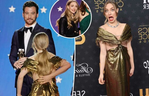 Amanda Seyfried reveals wardrobe malfunction at Critics Choice Awards 2023