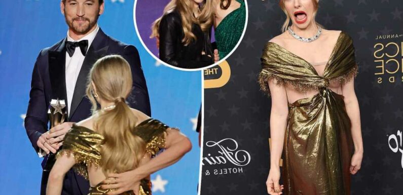 Amanda Seyfried reveals wardrobe malfunction at Critics Choice Awards 2023