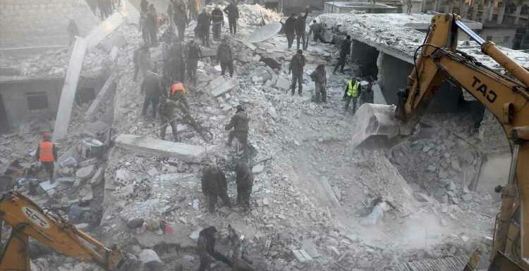 At least 16 people killed 'including 5 children' after block of flats collapses in Aleppo as rescuers hunt for survivors | The Sun