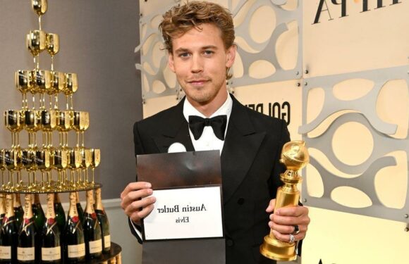 Austin Butler trolled for fake Elvis Presley voice when accepting Golden Globe Award