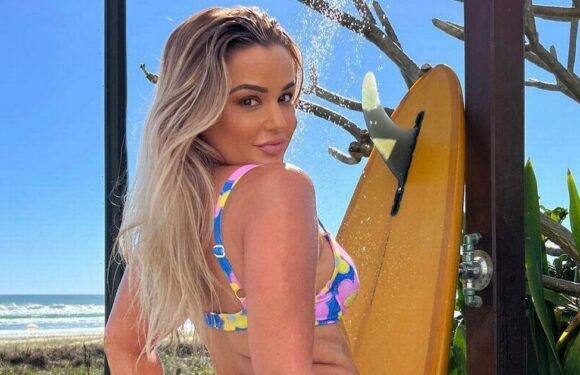 Bikini model proudly flashes booty as she tells her haters to be better