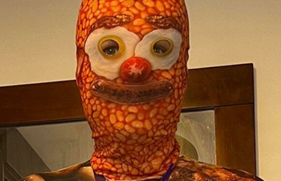 Breakfast gimp fuels sexual nightmares after bloke dresses up as full English