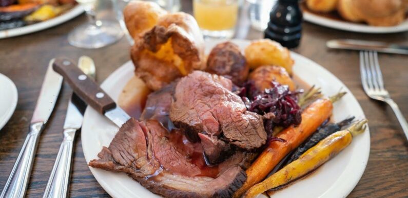 Britain’s best pub roast dinners named with Manchester as most popular UK spot