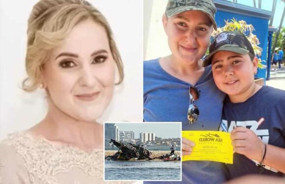Chilling final photo of mum killed in Sea World helicopter crash shows her & son, 10, holding ticket for chopper ride | The Sun