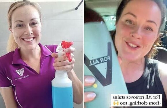 Cleaner shares the product that will remove oil and makeup stains