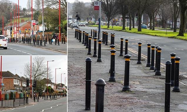 Council is slammed for decision to install 60 bollards outside school