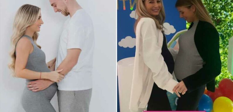 Dani Dyer shows off growing baby bump after revealing she's pregnant with twins | The Sun