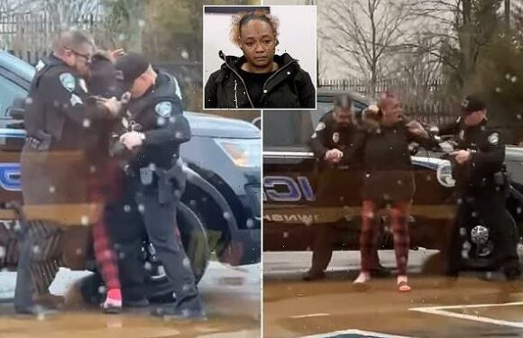 Disturbing moment Ohio cop repeatedly punches woman in the face