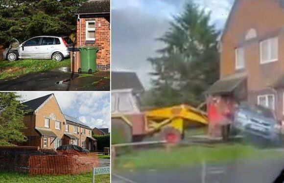 Driver who used digger to ram home of his brother's ex is spared jail