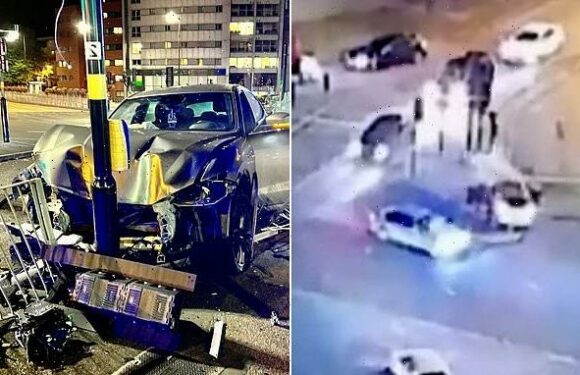Drunk Maserati Levante driver crashing his £70k supercar