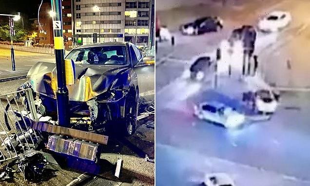 Drunk Maserati Levante driver crashing his £70k supercar