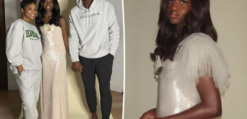 Dwyane Wades daughter Zaya, 15, wows in sequined gown for winter formal