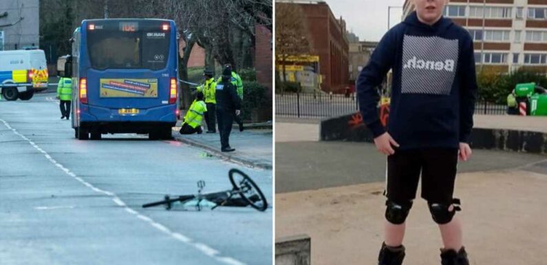 Family of schoolboy, 11, ‘grieving’ after child hit by bus while on bike on New Year’s Eve as ‘mum screamed in horror’ | The Sun