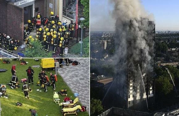 Firefighters battle cancer linked to pollutants from Grenfell blaze
