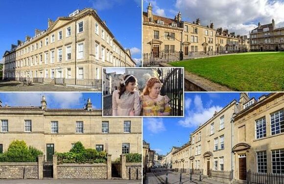 Georgian square featured in Bridgerton goes on the market for £18.5m