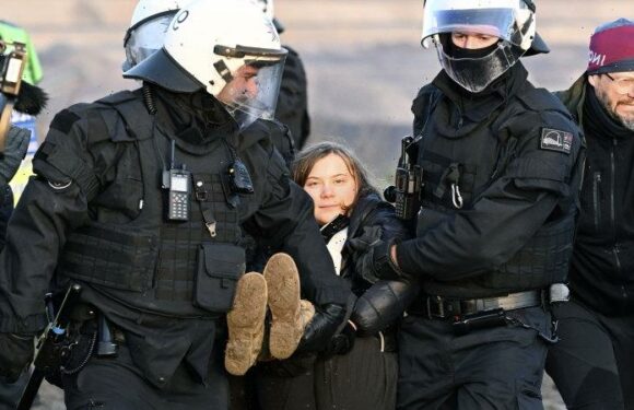 Greta Thunberg detained by police during German coal village protests